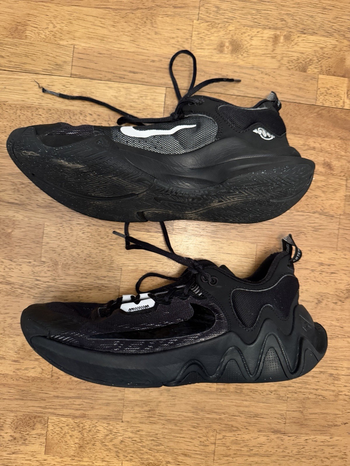 Nike Giannis Immortality 2 'Black Holographic Swoosh' DM0825-002 Men's Size 9.5