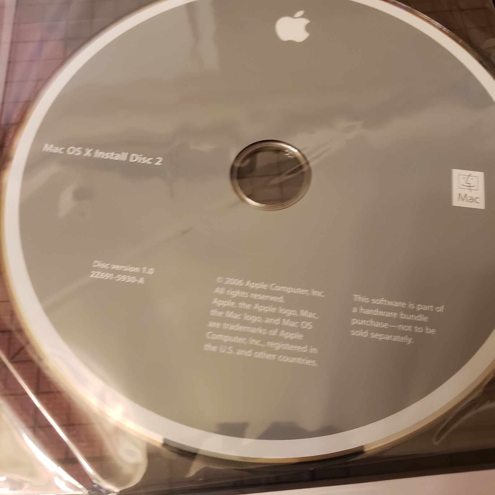 Mac OS X & Application Install Disc 1 & 2 OS 10.4.8 MacBook 2006 & iWork '06