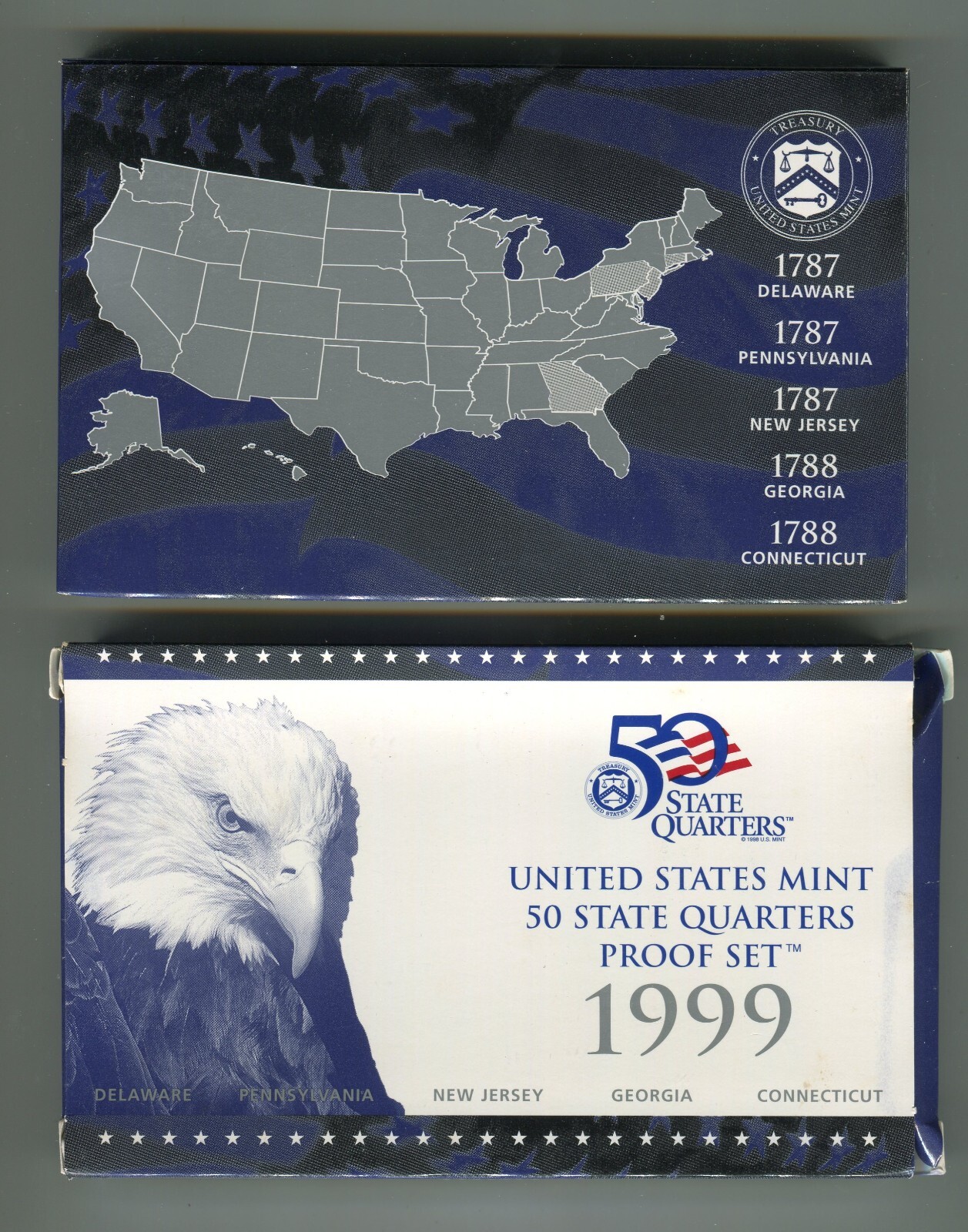 1999 UNITED STATES MINT 50 STATE QUARTERS PROOF SET