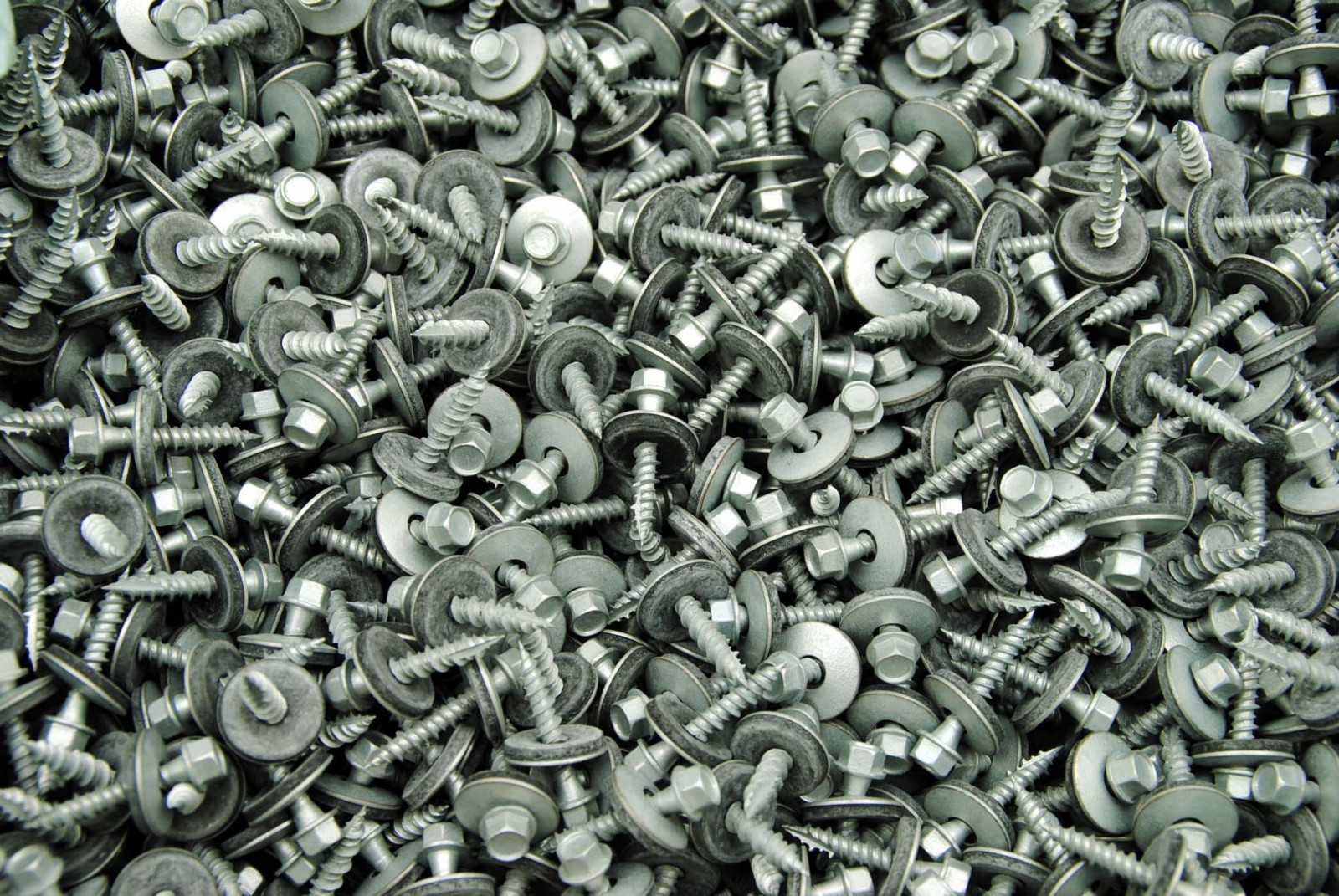 (350) Hex Head #10 x 1 Pole Barn Screw Rubber Washer Galvanized Roofing Siding