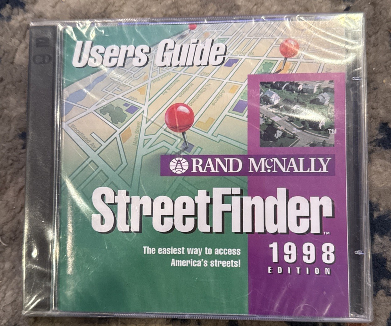 Rand McNally StreetFinder 1998, with User Guide - Set of 2 CDs