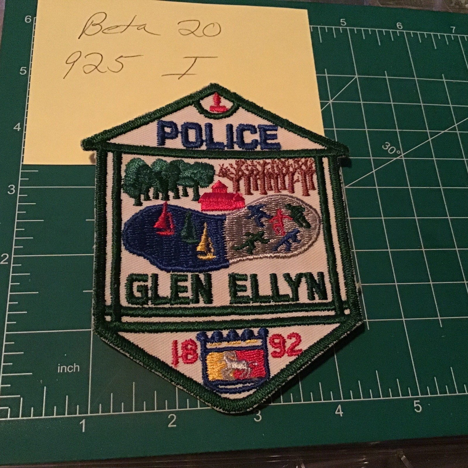 GLEN ELLYN ILLINOIS POLICE FABRIC PATCH
