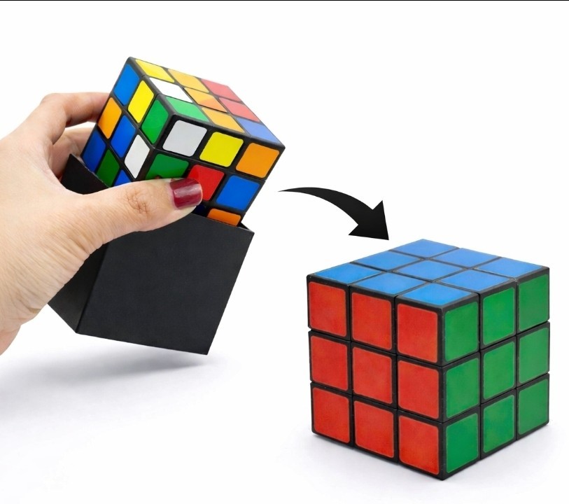 Instant Solve Magic Trick w/ Black Box – Color Changing Sides in a Flash