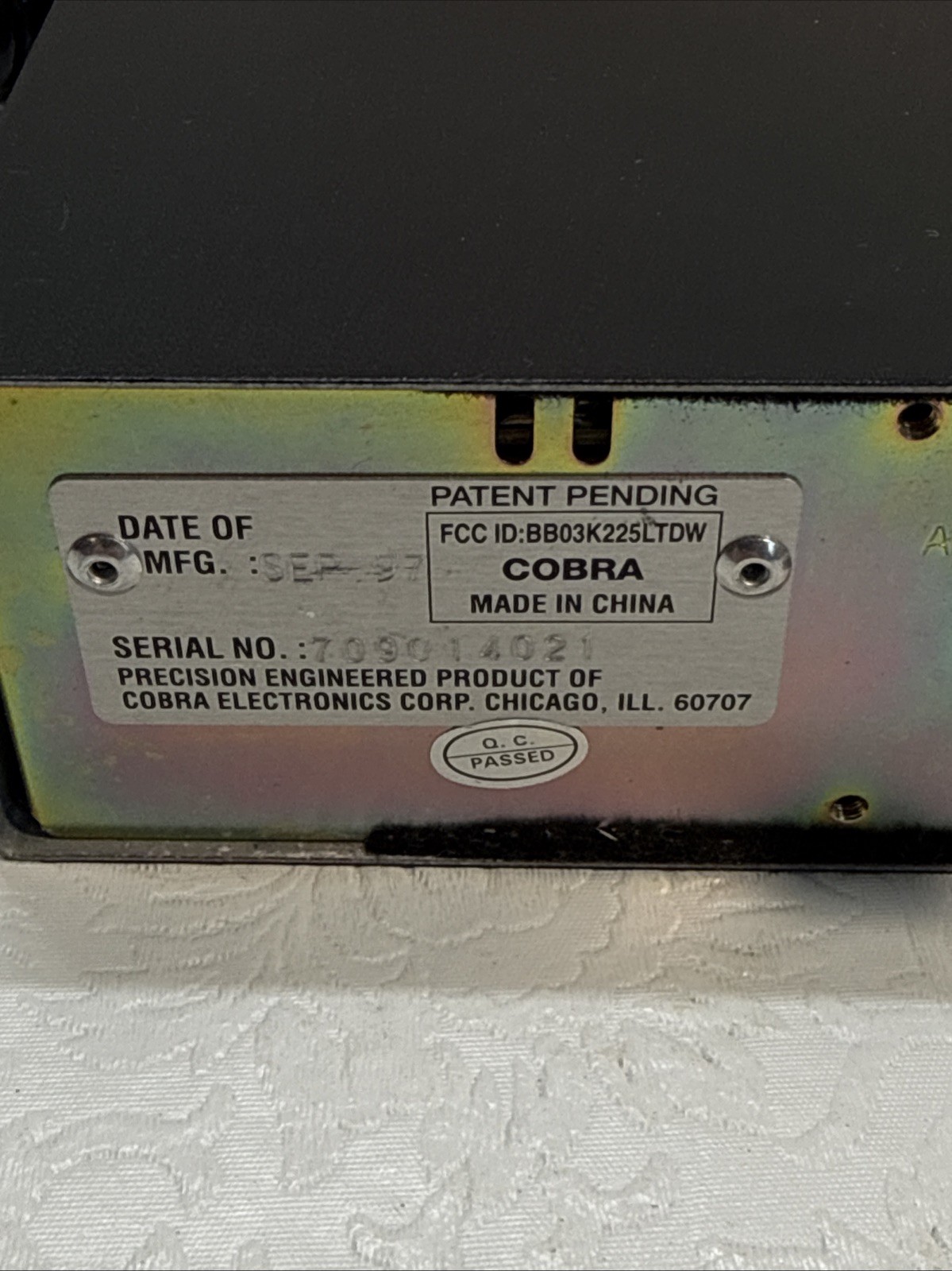 Cobra Sound Tracker 25 WX ST Untested