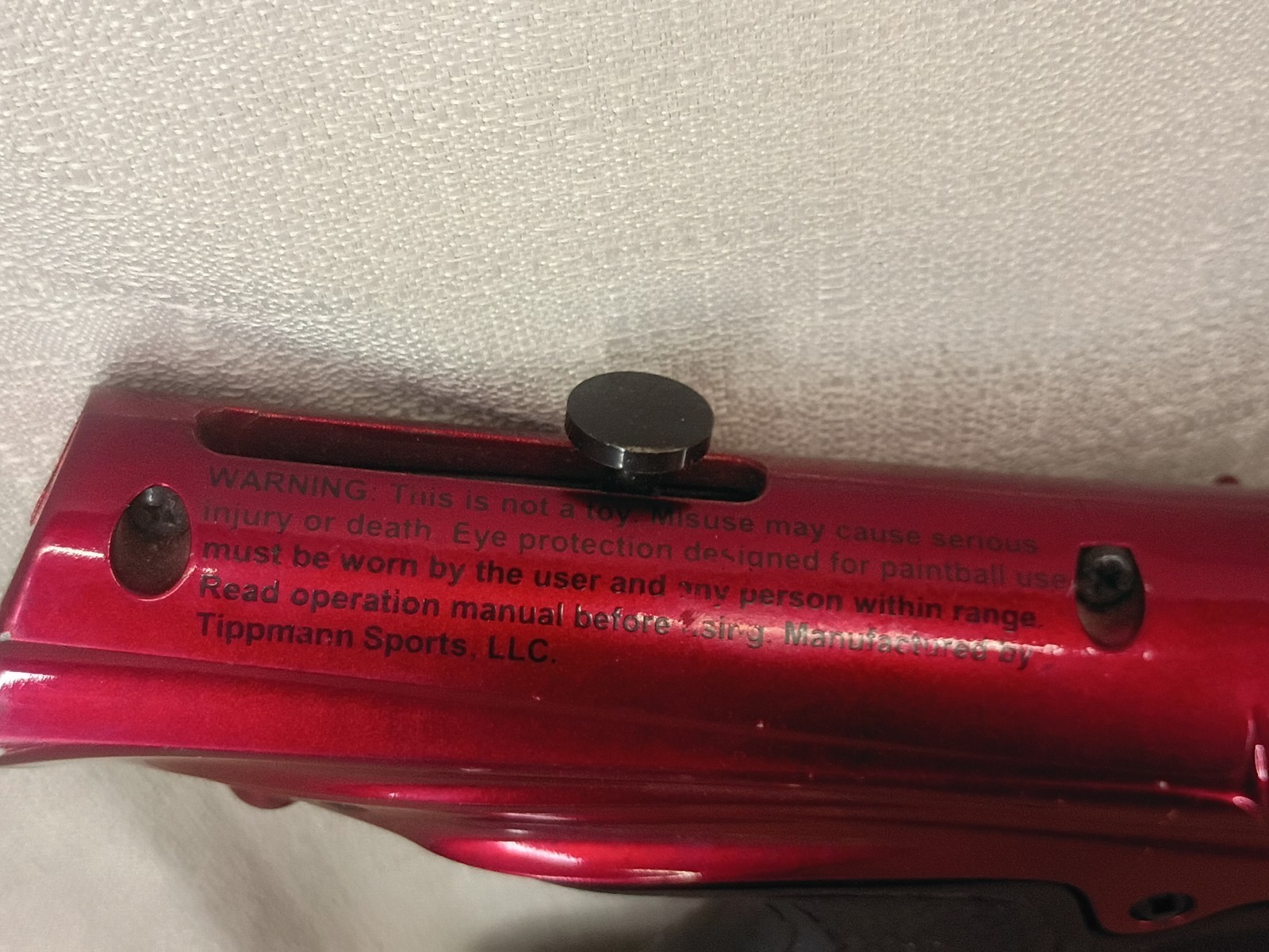 Tippmann Gryphon Paintball Marker Gun - Red/Black - UNTESTED Semi-Auto