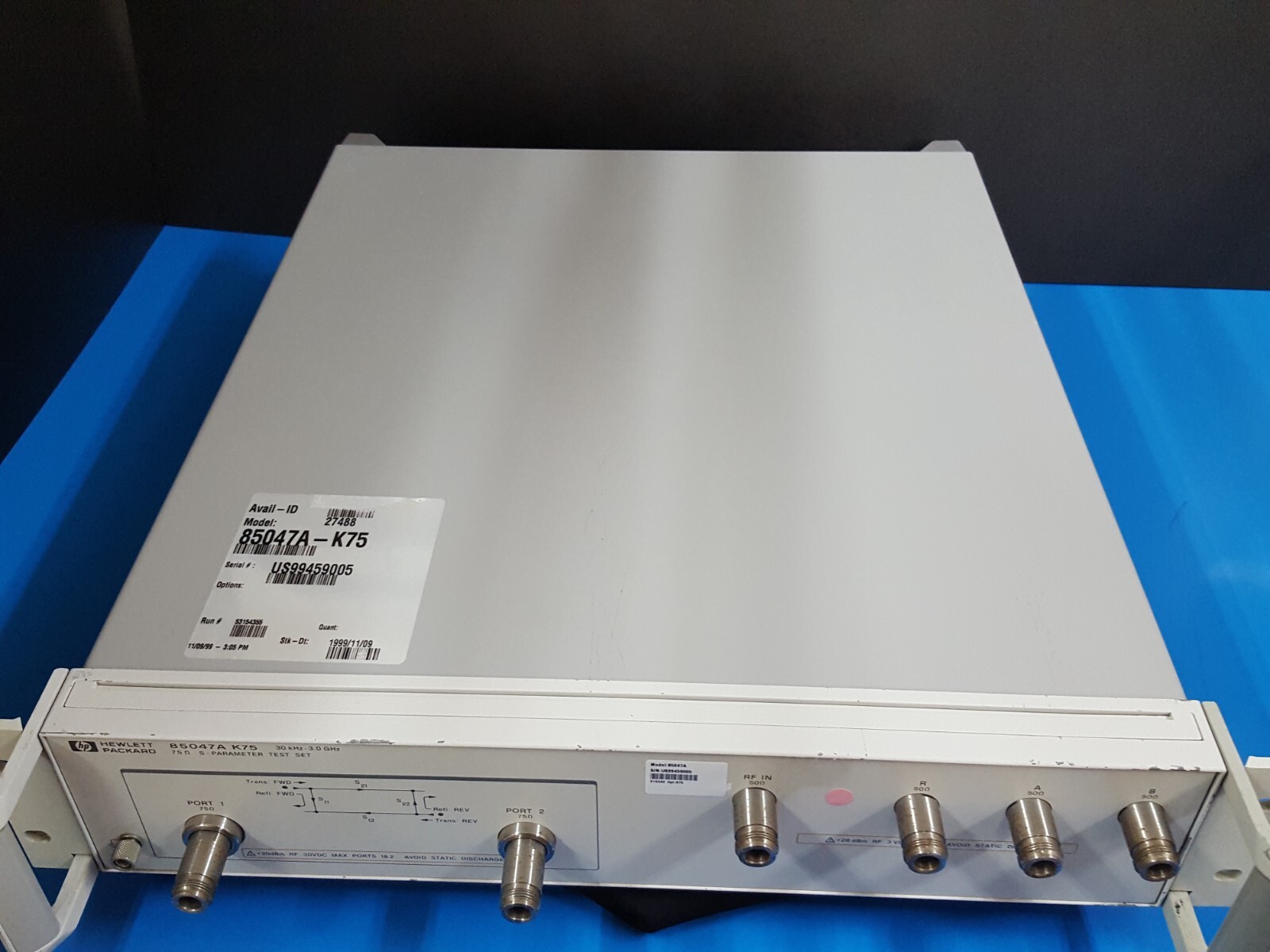 HP 85047A K75: 75Ohm S-Parameter Test Set, 30KHz - 3.0GHz, Untested (9005)
