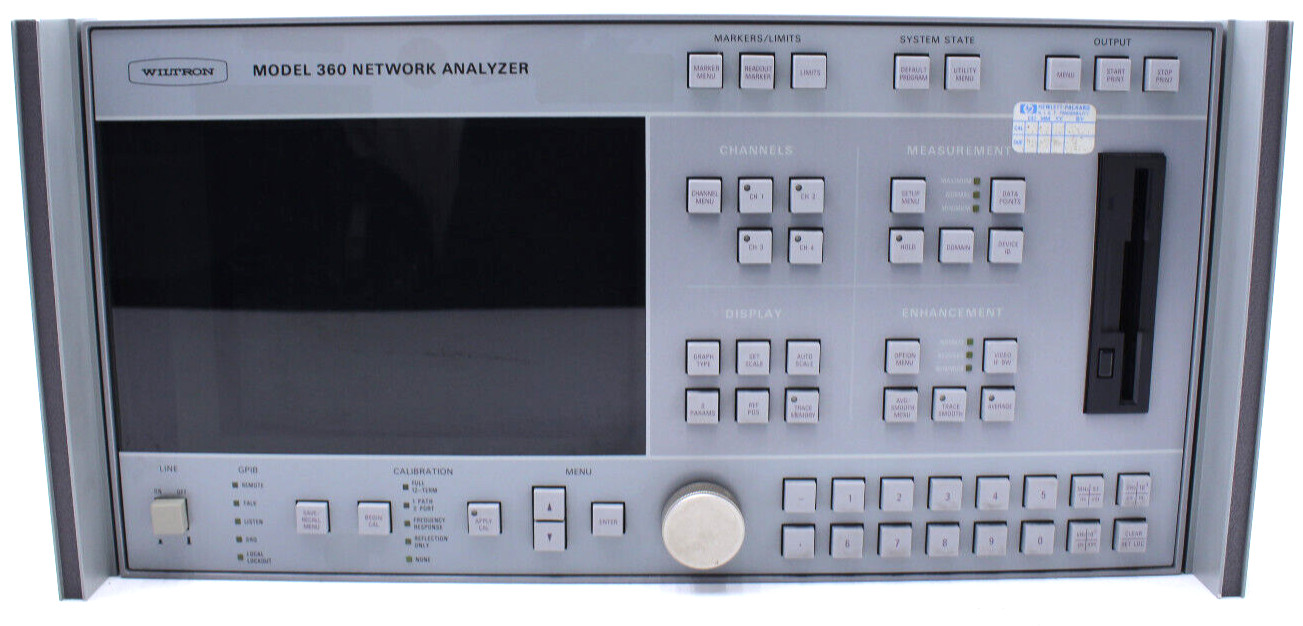 Wiltron 360 Vector Network Analyzer Display Power Tested