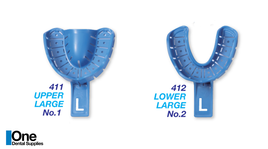 Dental Disposable Impression Trays with Rim Lock Large 20 pcs