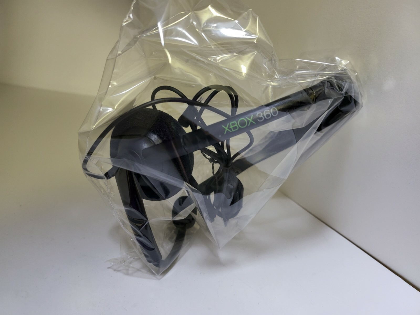 NEW GENUINE OEM MICROSOFT XBOX 360 CHAT HEADSET W/ BOOM MIC VOLUME CONTROL