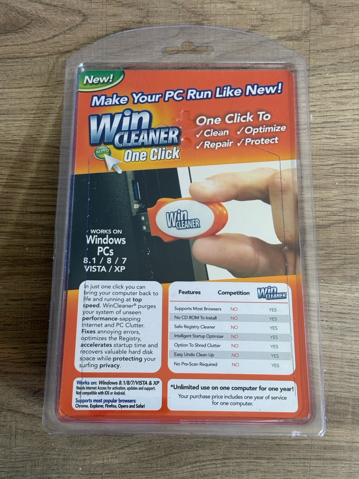 Win Cleaner One Click Professional USB Computer Clean Repair For PC Laptop