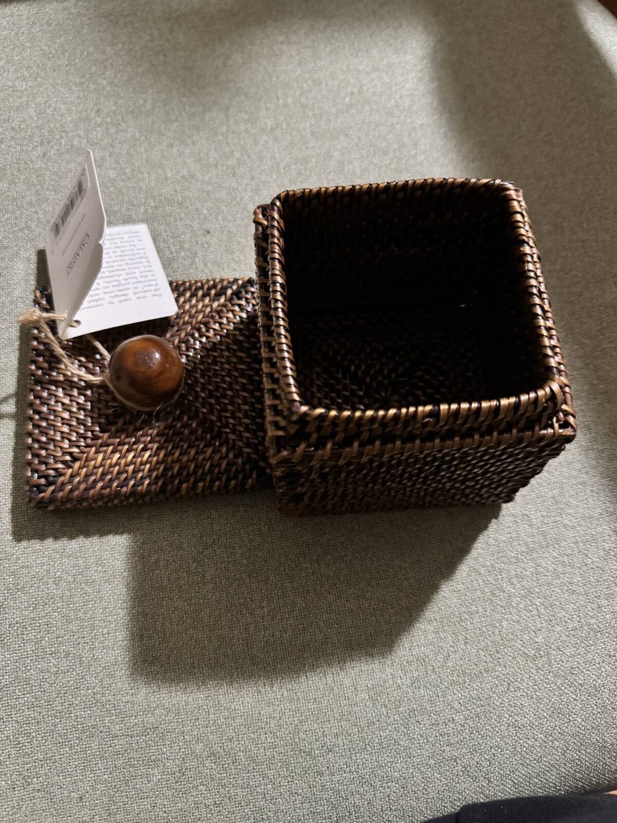 Calais Woven Lidded Box NWT