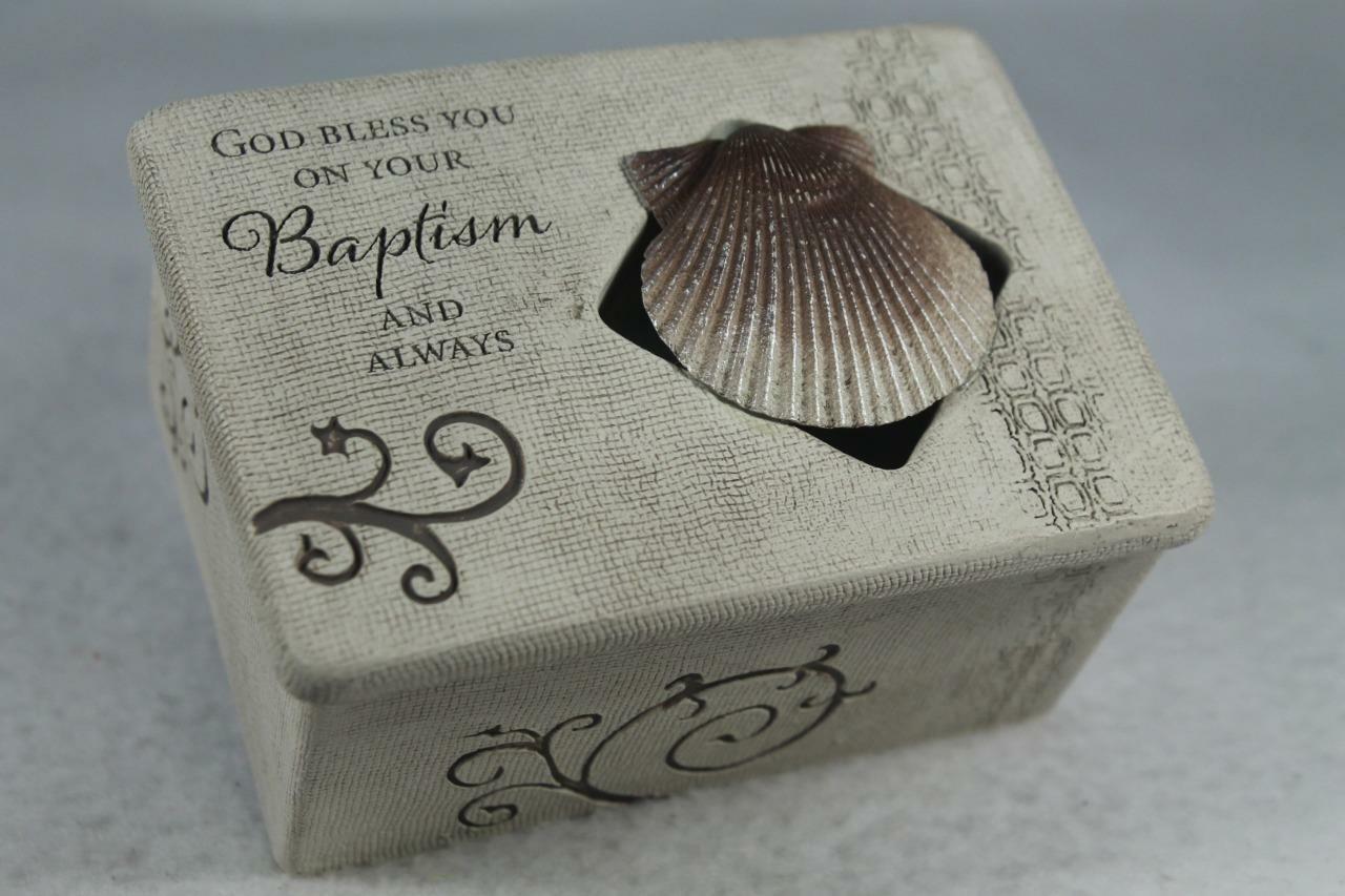Trinket Box By Abbey Press 'God Bless You On Your Baptism & Always' #56367T NEW