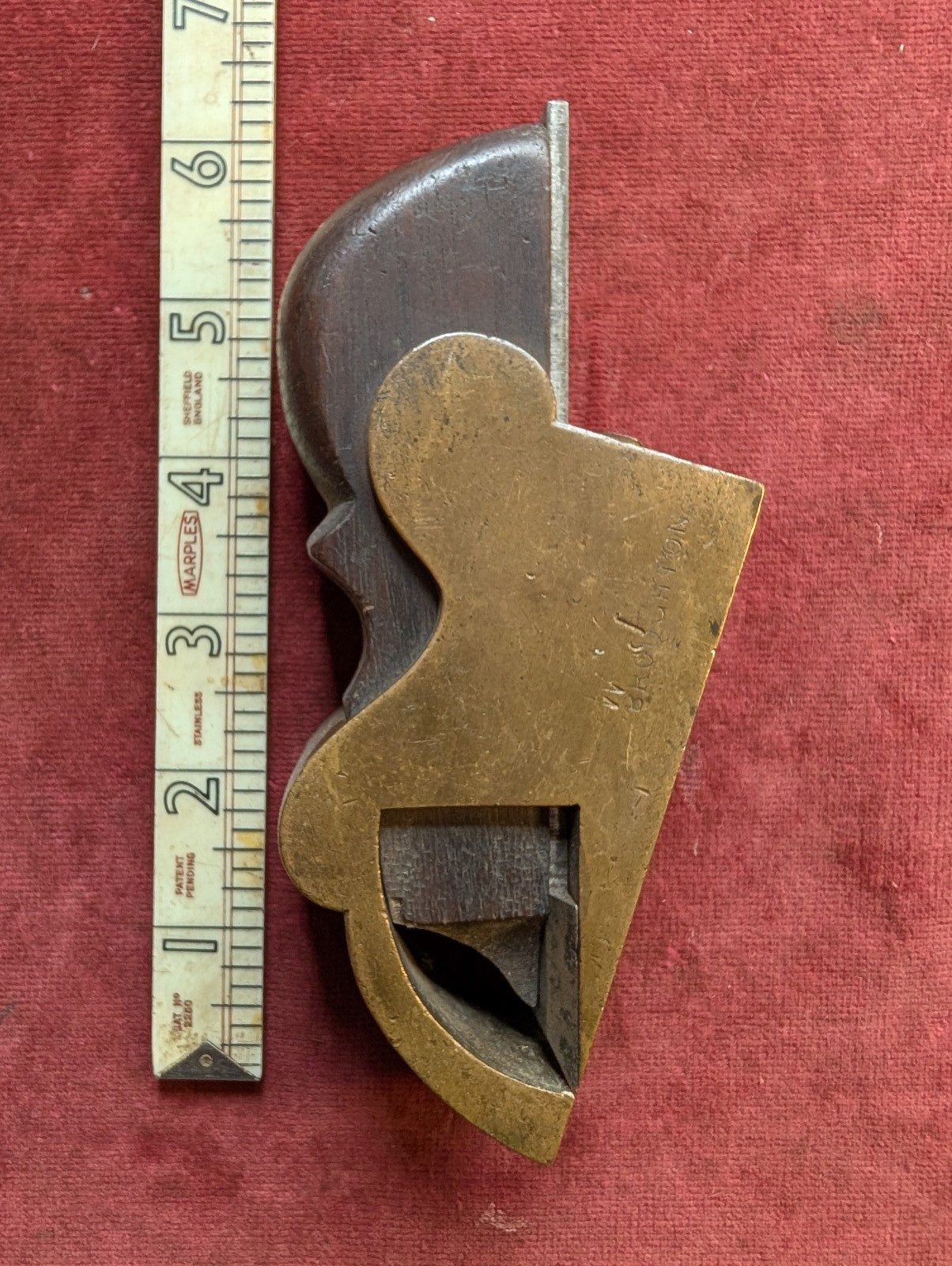 Vintage Brass Bullnose Plane (H)