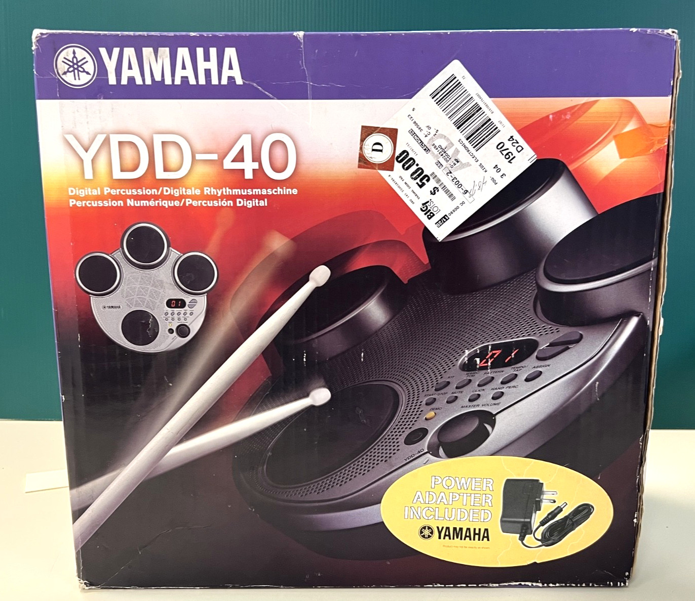 Yamaha YDD-40 Electric Drums 4-Pad Portable Digital Percussion Kit