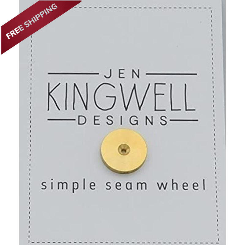 Simple Seam Allowance Wheel 1/4" Jen Kingwell Designs Small, Pink Door