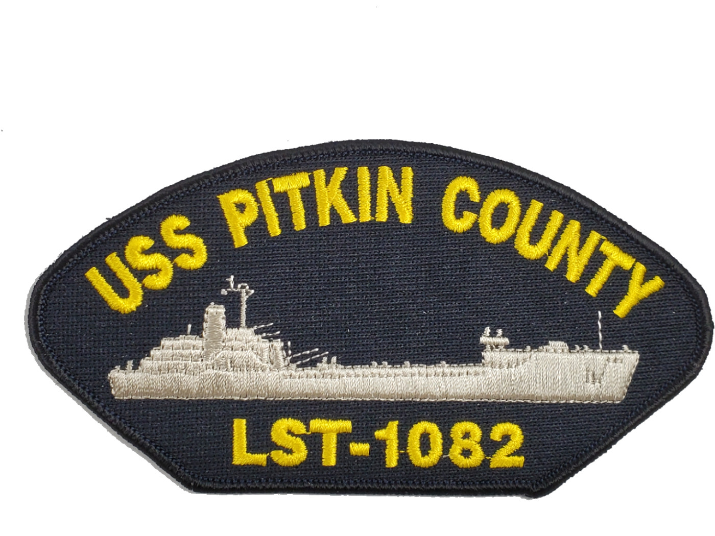 USS Pitkin County LST-1082 Ship Patch - Great Color - Veteran Owned Business