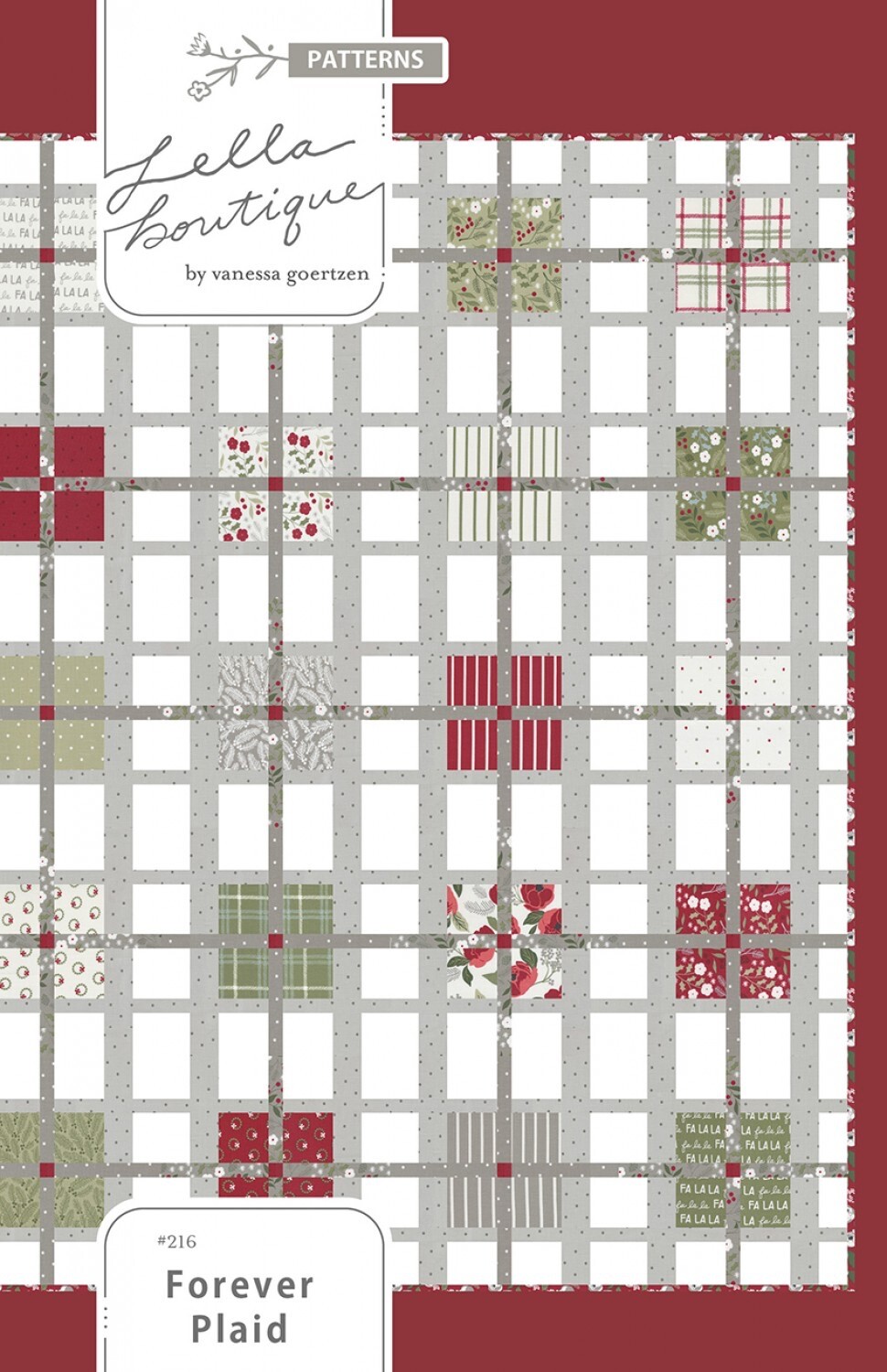 Forever Plaid Quilt Pattern by Lella Boutique 80.5" X 80.5"