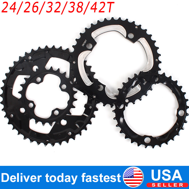 10s Double/Triple Speed Chainring MTB Bike 104/64BCD 24/26/32/38/42T Sprocket