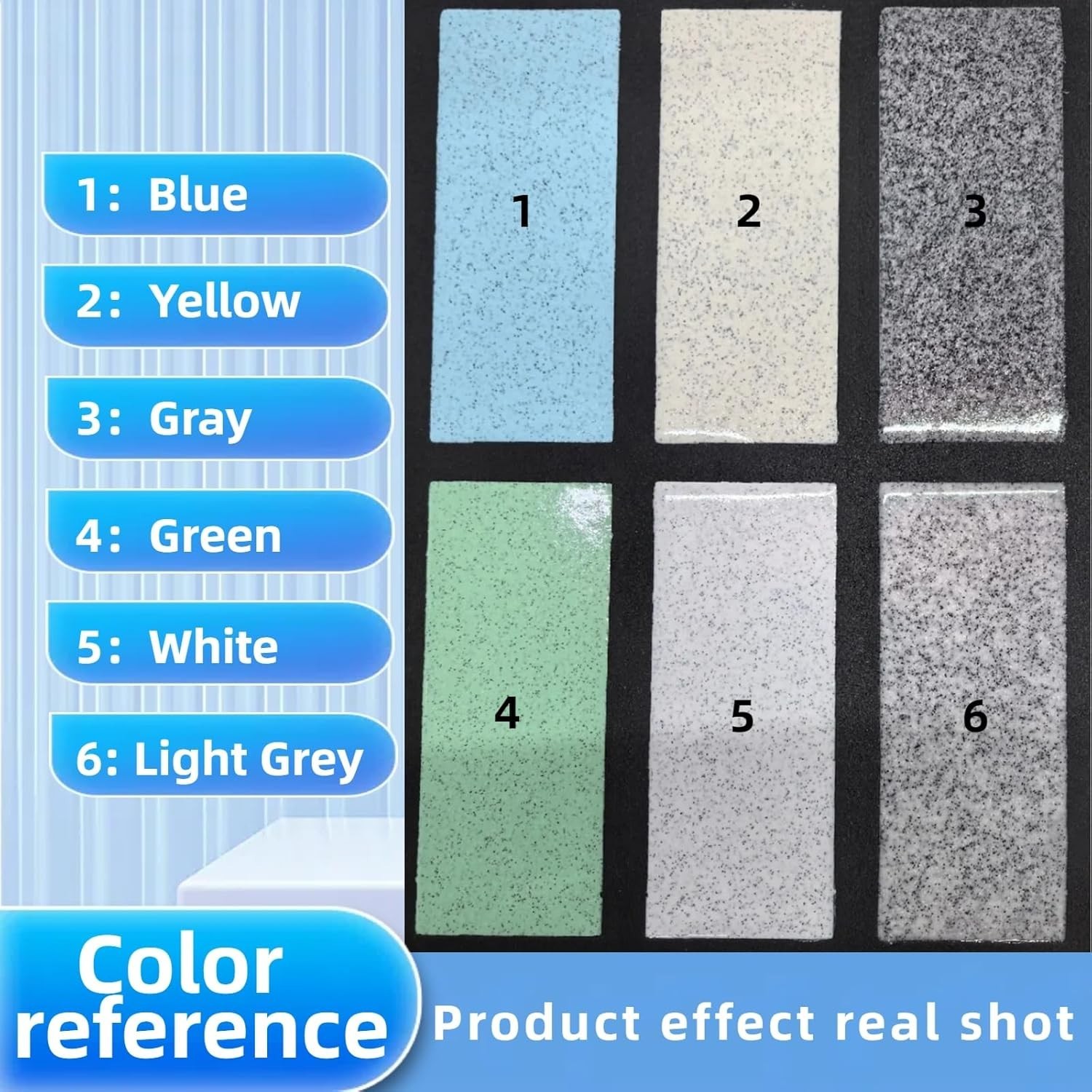 Epoxy Colored Sand Floor Paint – High Gloss Marble Effect, Stain Resistant 35 OZ