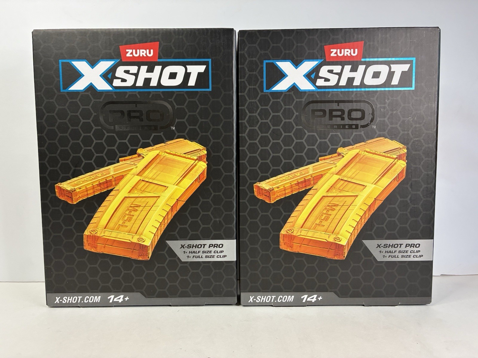 Zuru X-Shot Pro Series, 1 Half Clip And 1 Full Clip (Clips Only) NIB Lot Of 2