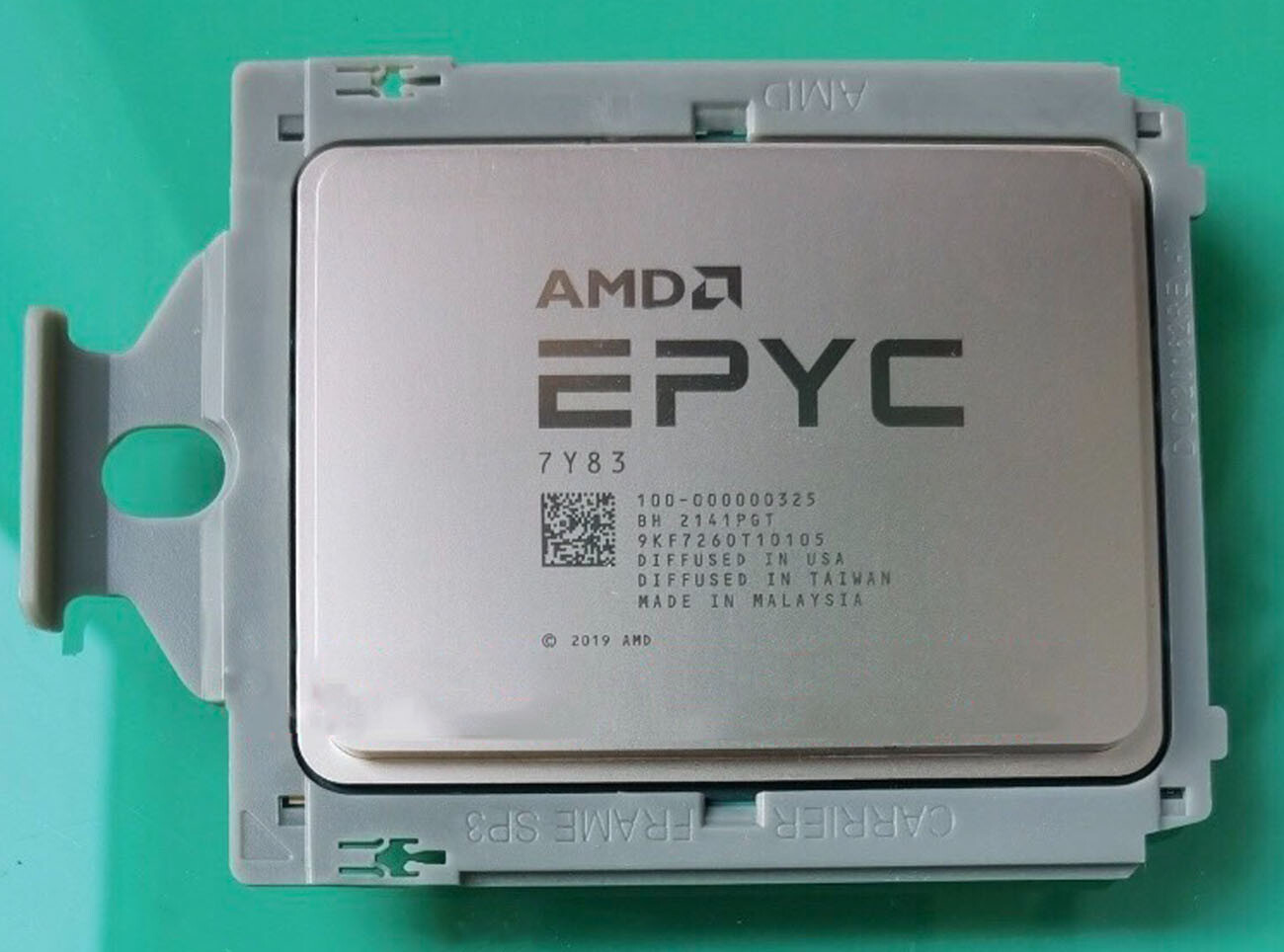 Unlocked AMD EPYC Milan 7Y83 2.25GHz 64core 128 threads 256MB 280W CPU processor