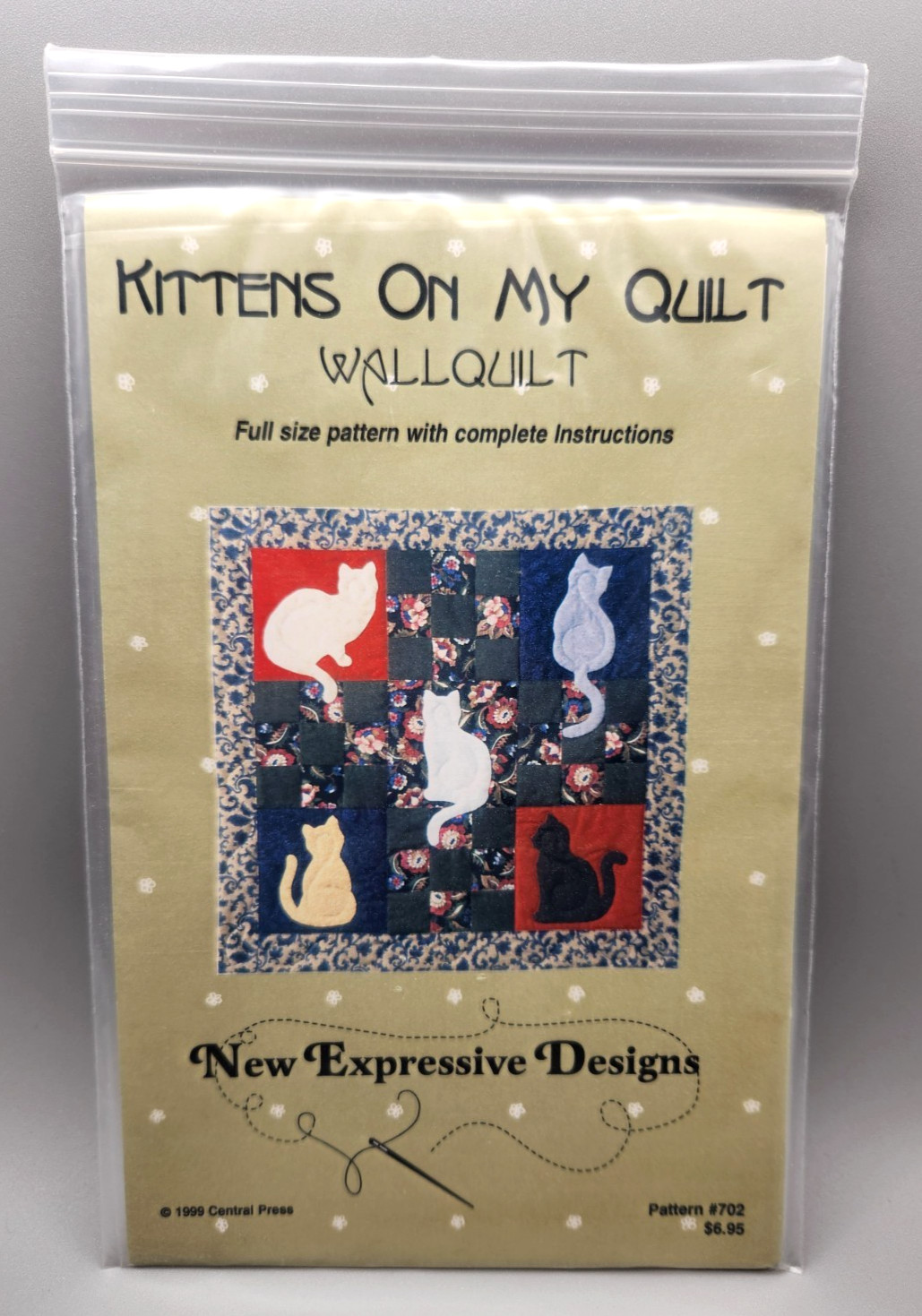 New Expressive Designs Wall Quilt Pattern Kittens On My Quilt