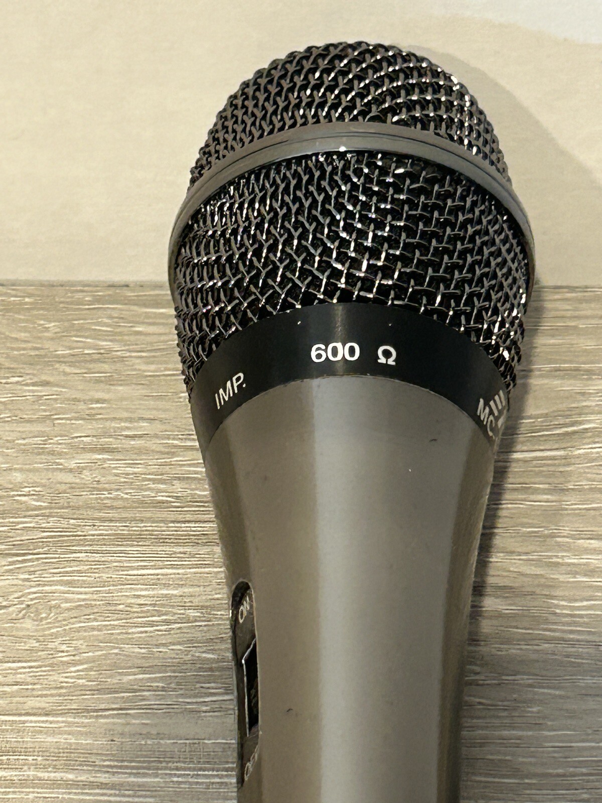 ER MC-123 Dynamic Uni-directional Microphone Black Recording 600 Ohms Tested