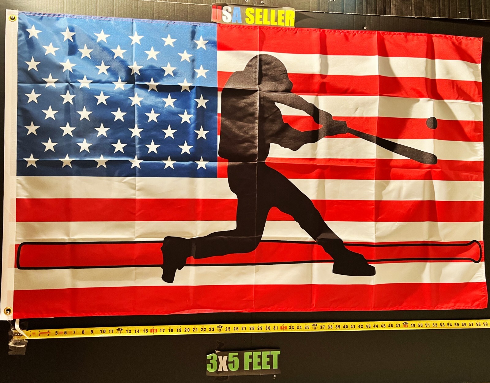 Baseball Flag FREE SHIPPING PF USA Major League Cave Beer Drinking USA Sign 3x5'