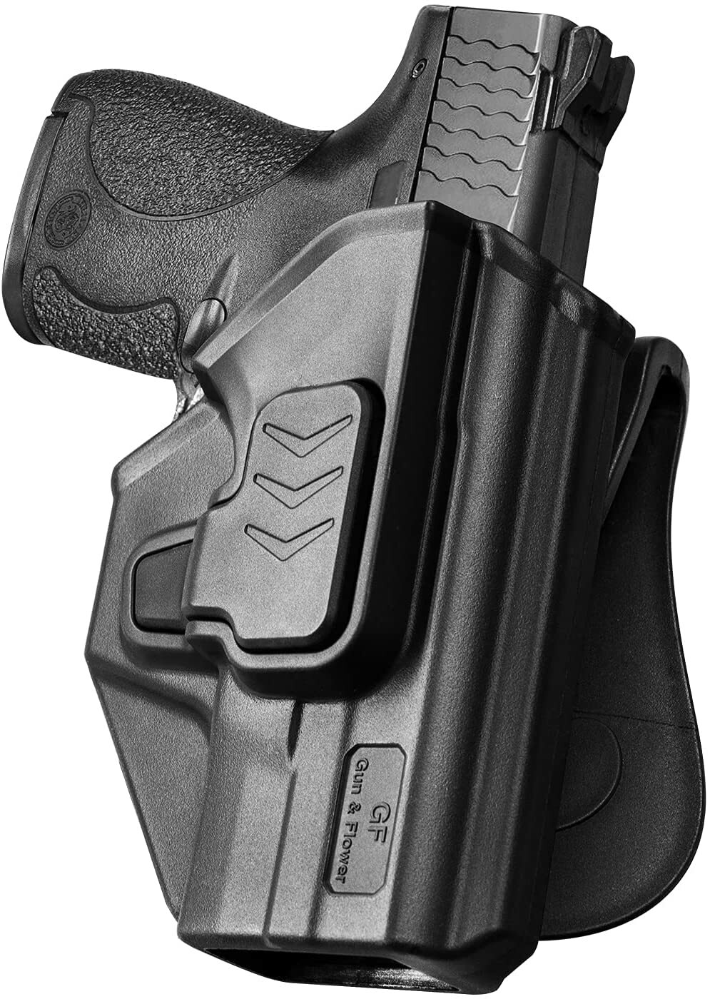 OWB Handgun Holster for S&W M&P Shield Paddle, Belt, Molle Pistol Gun Waist - RH