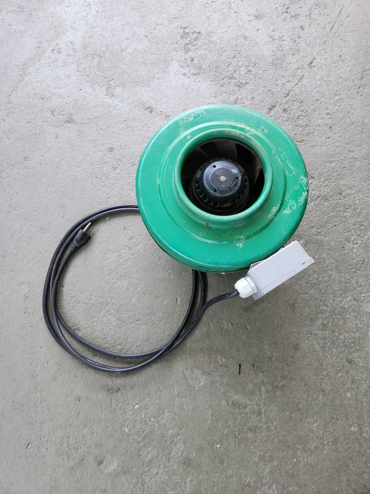 Hydrofarm ACDF6 Active Air 6 Inch Inline Hydroponic Fan Air Mover 400 CFM Duct