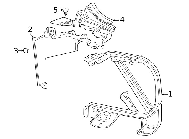 Genuine GM Radiator Support 85544894