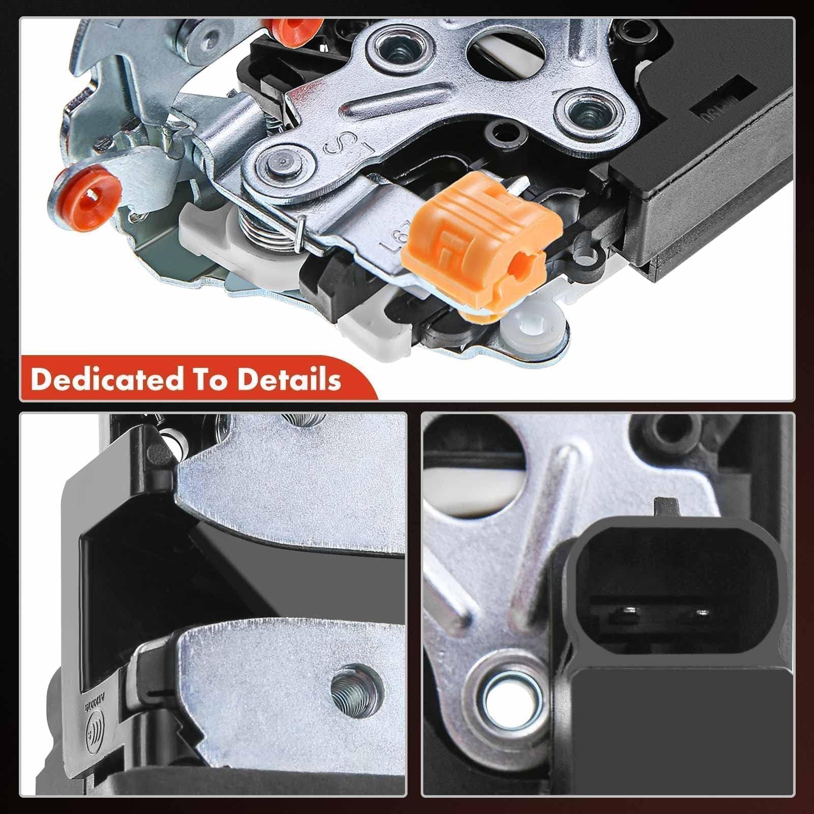 A-Premium Front Door Lock Actuator Driver Side Left Side, Black