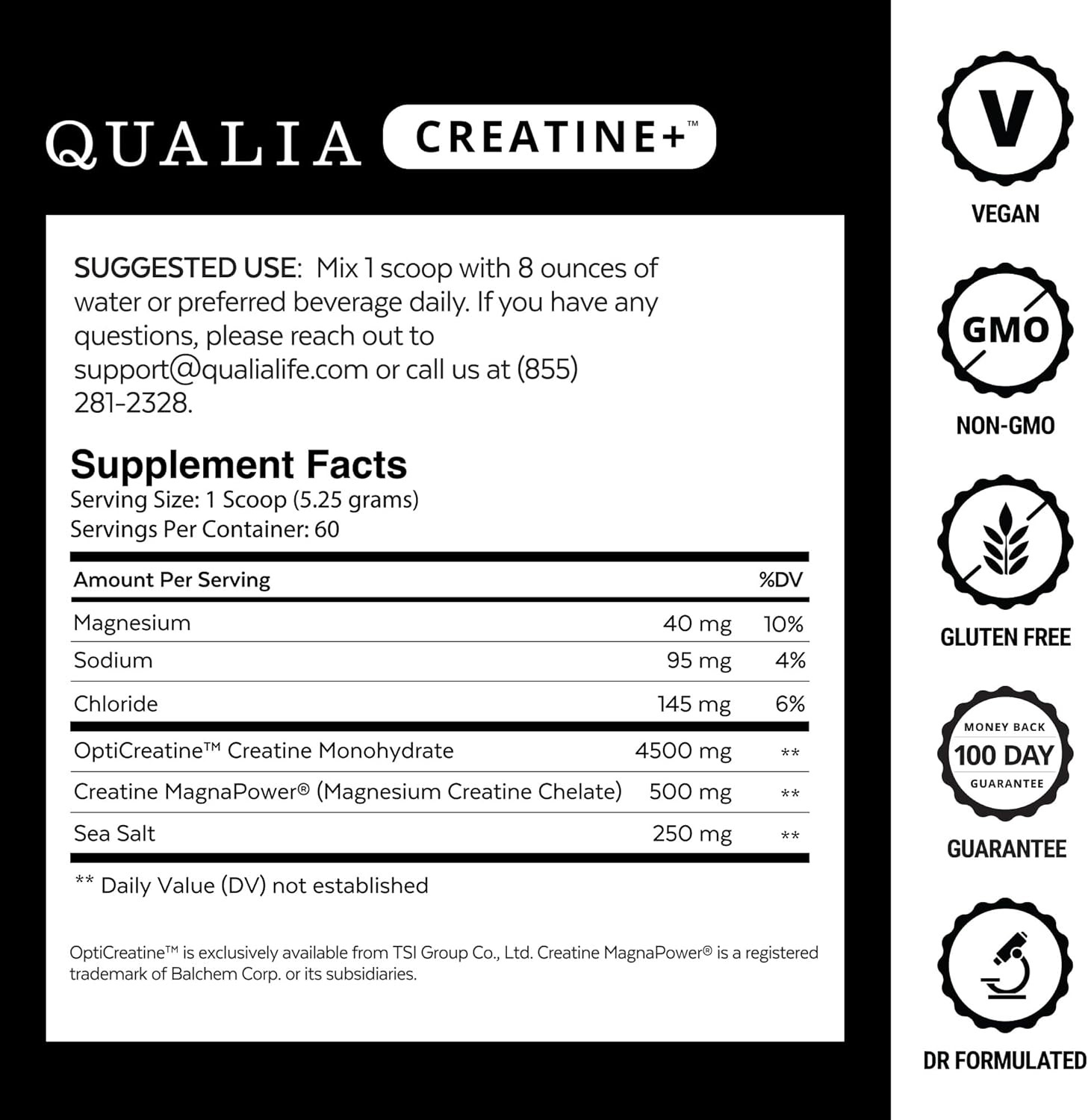 Qualia Creatine | Advanced Creatine Complex | 2 Sources + Magnesium | Optimized