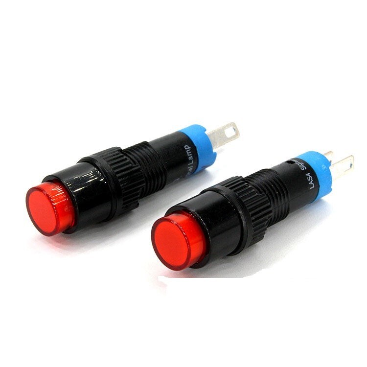 8mm SPDT Illuminated ON/OFF Round Plastic Push Button Switch (LAS4Y-11Z)