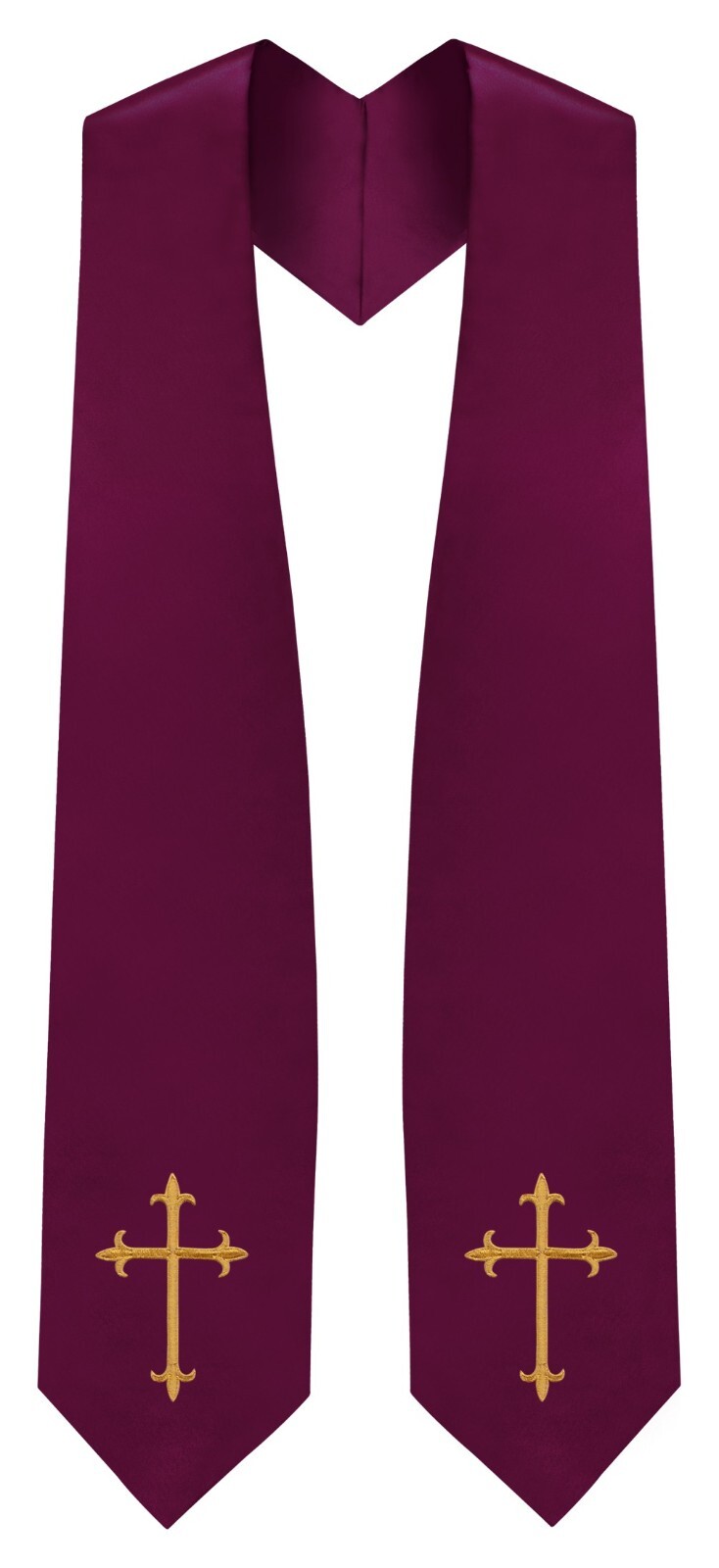 Maroon Traditional Choir Stole