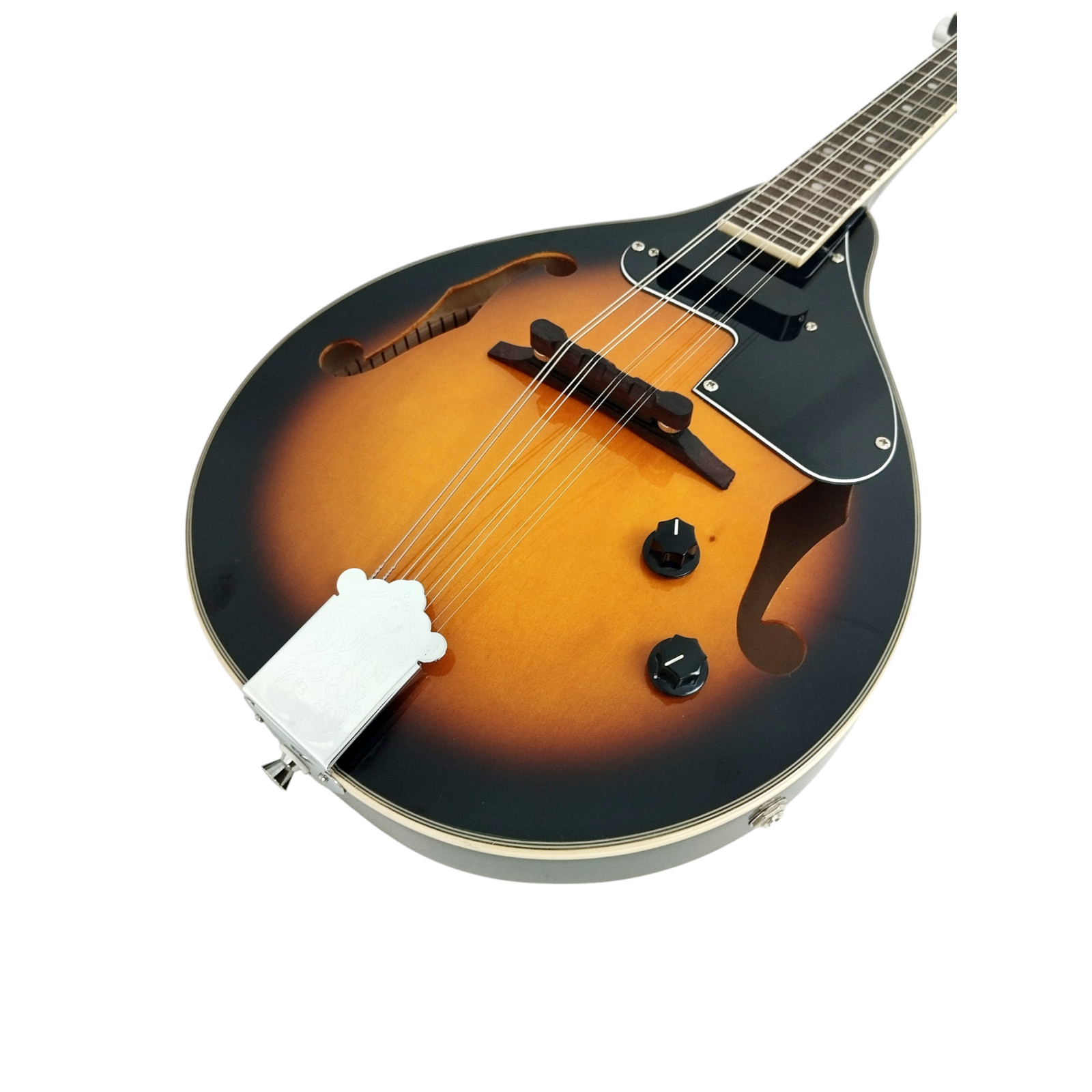 Caraya MA-001EBS A-Style Electric-Acoustic Mandolin,Vintage Sunburst,F-holes+Bag
