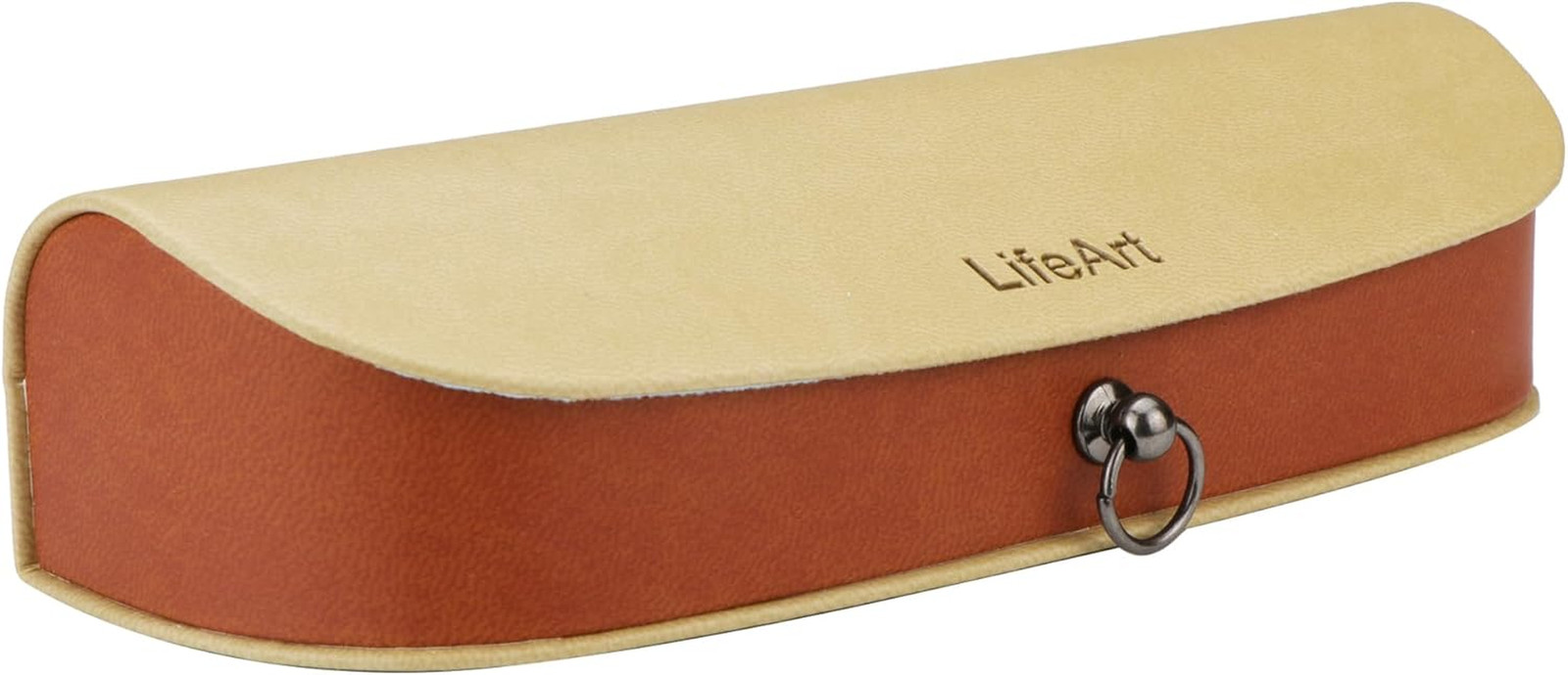 Eyeglass Case Hard Shell, Portable Sunglass Case, Fashionable PU Leather Eyeglas