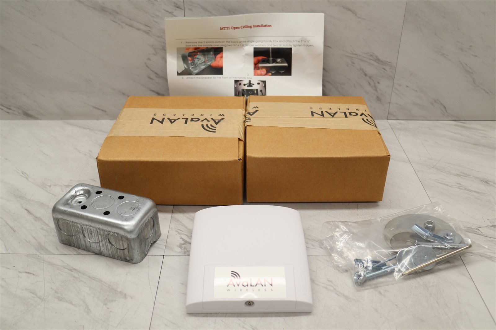 2 LOT - NEW Mikrotik wsAP ac Lite Dual Band 802.11n/ac Wall Mount Access Point