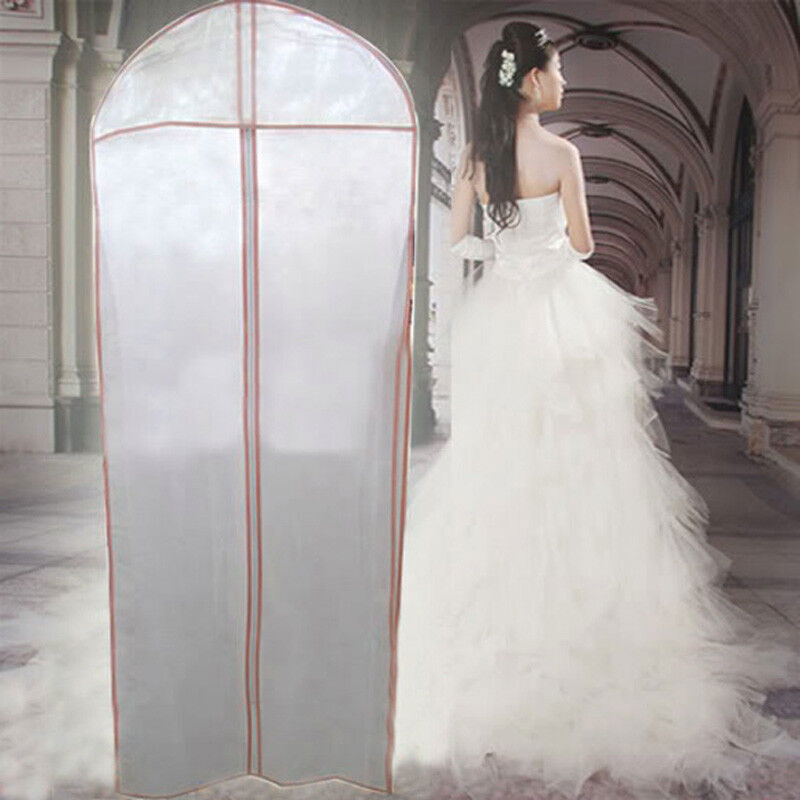 Folding Dustproof Dress Cover Bag Wedding Gown Garment Protector Storage Bag
