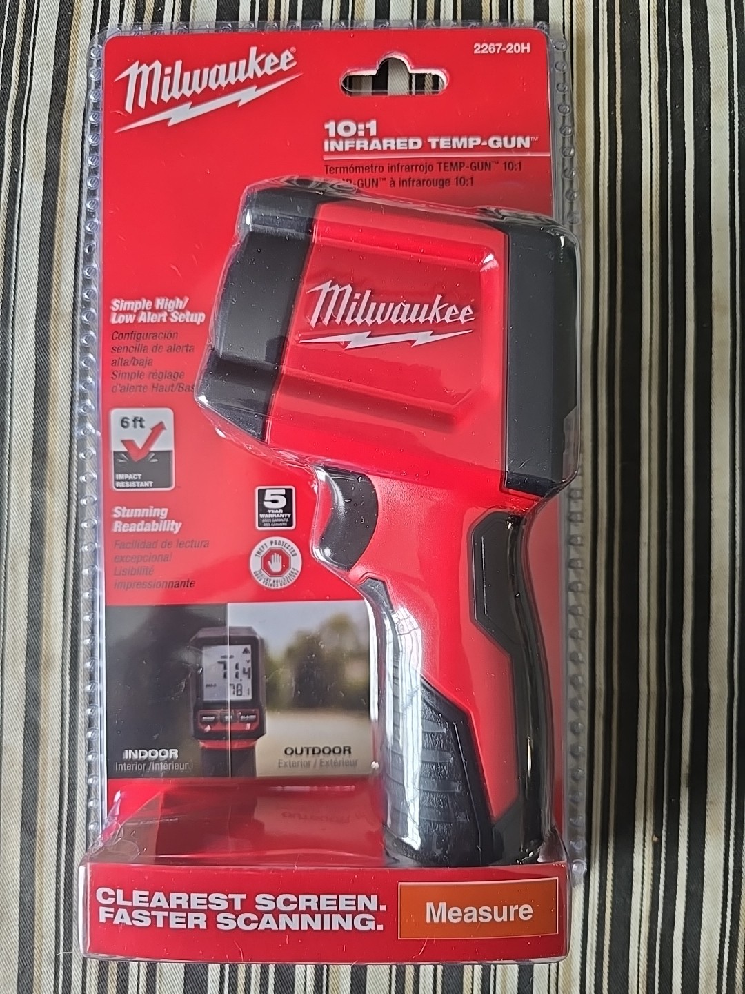Milwaukee 2267-20 Laser Temperature Gun Infrared 10: 1 Thermometer =BRAND NEW=