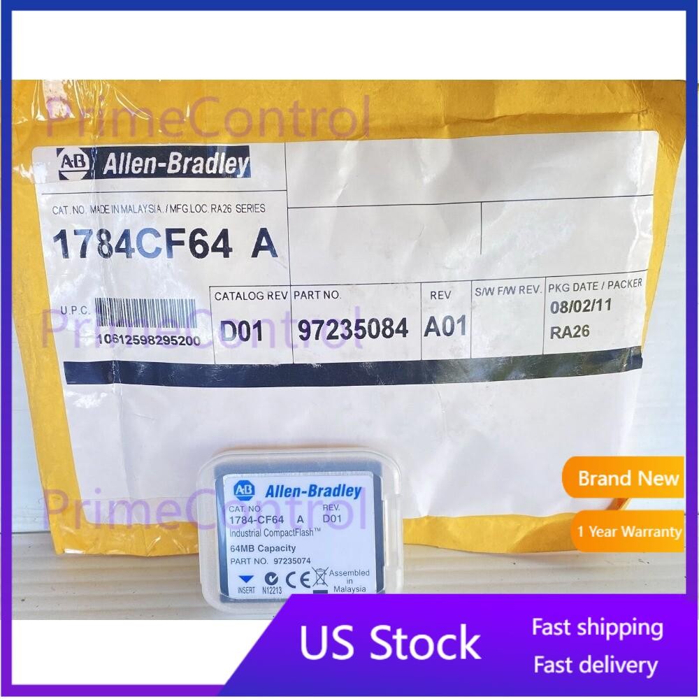 Allen-Bradley 1784-CF64 Memory Card 1784CF64 NEW AB 1PC US Free Tax