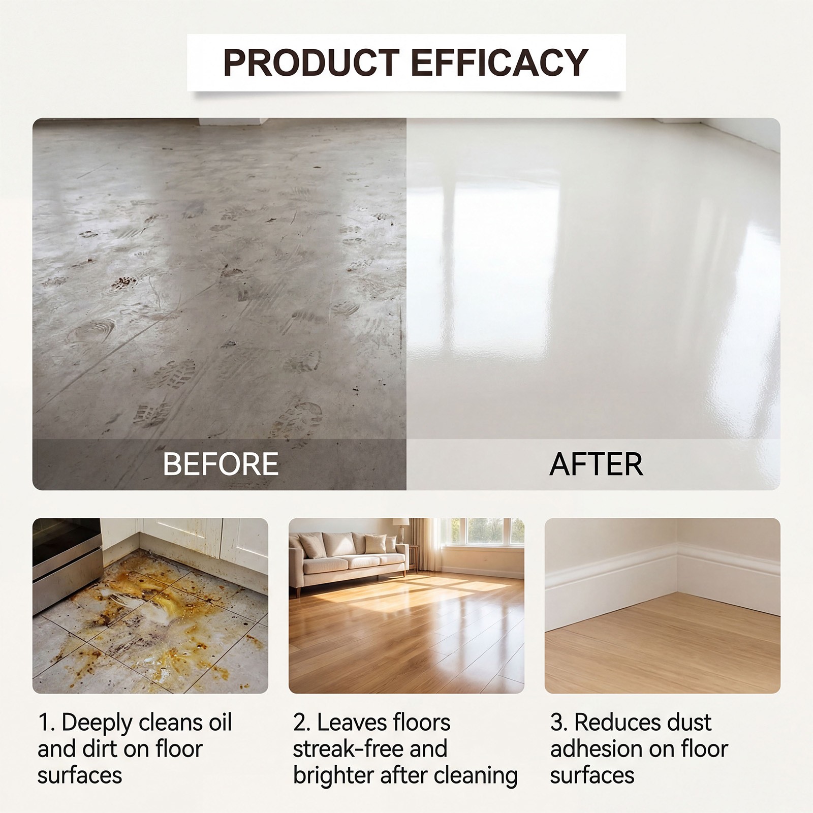 12pcs Floor Cleaning Solution Tablet Deep Cleans For Multiple Hard Floors ~HOT