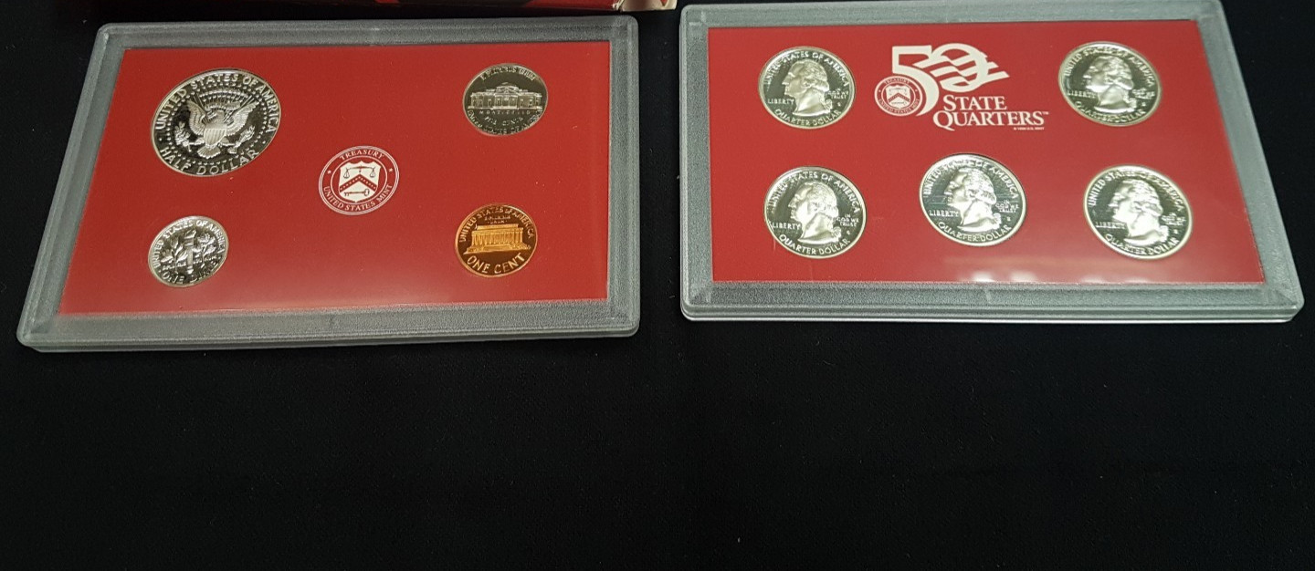 1995 US Mint Silver Proof Set (No Box/COA - As Pictured)