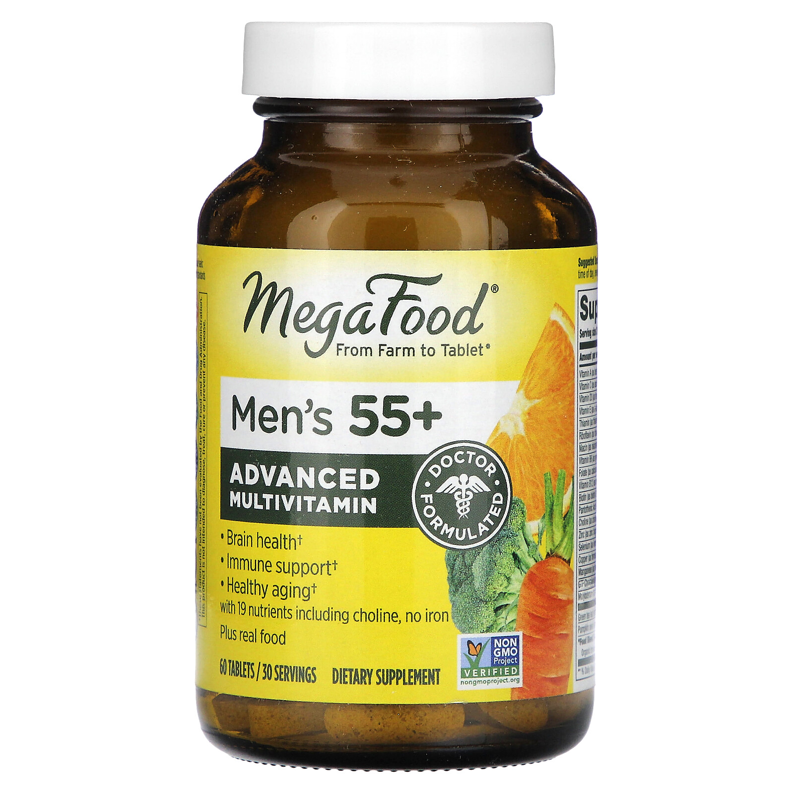 Men's 55+, Advanced Multivitamin, 60 Tablets