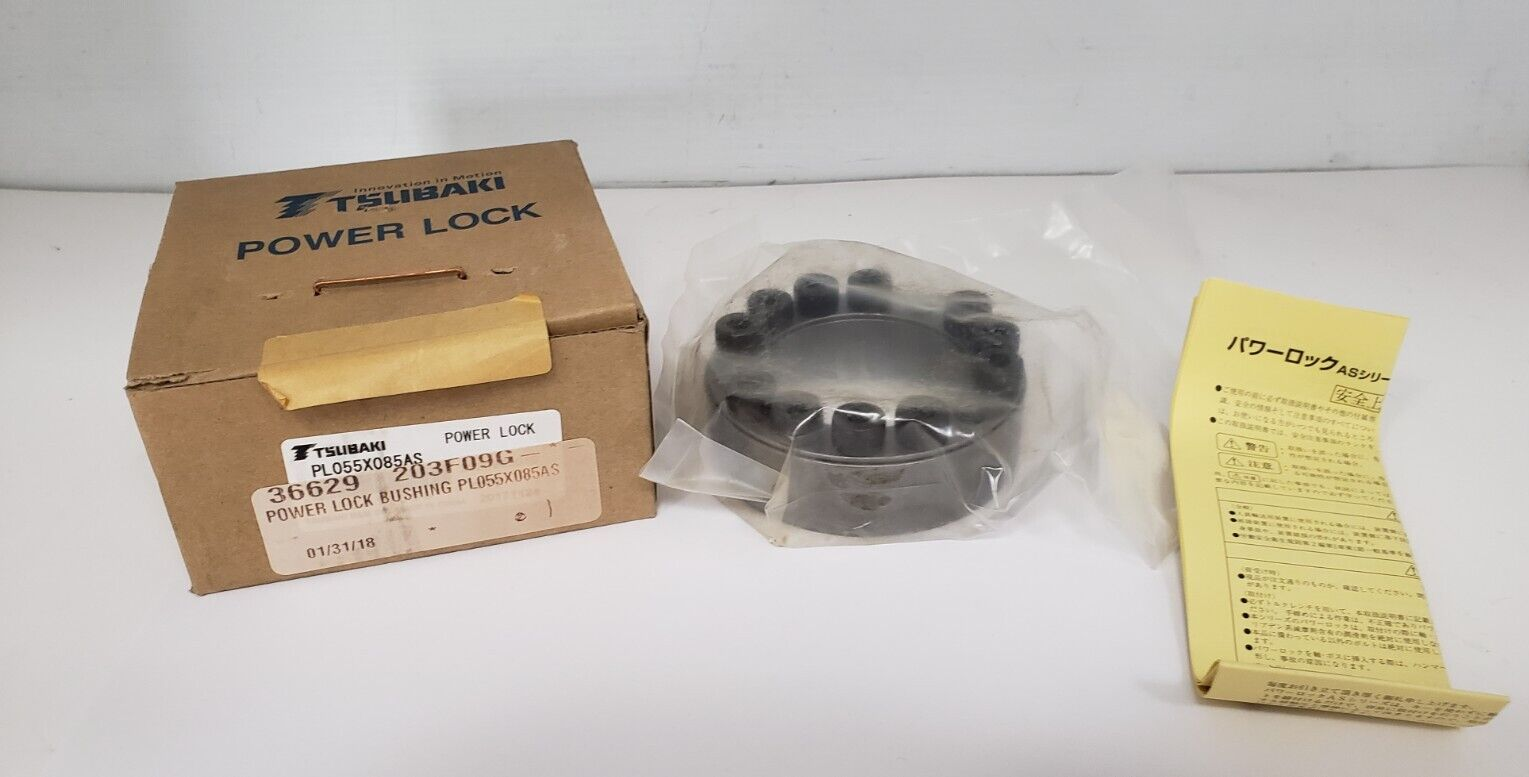 TSUBAKI PL055X085AS POWER LOCK BUSHING, NIB