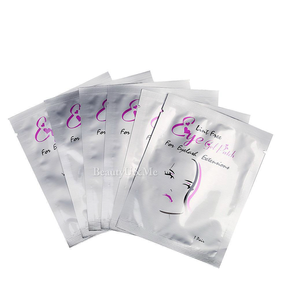 New 50 100 Pairs Eye Pad Gel Patch Lint Free Eyelash Extension Tape Eyelashes