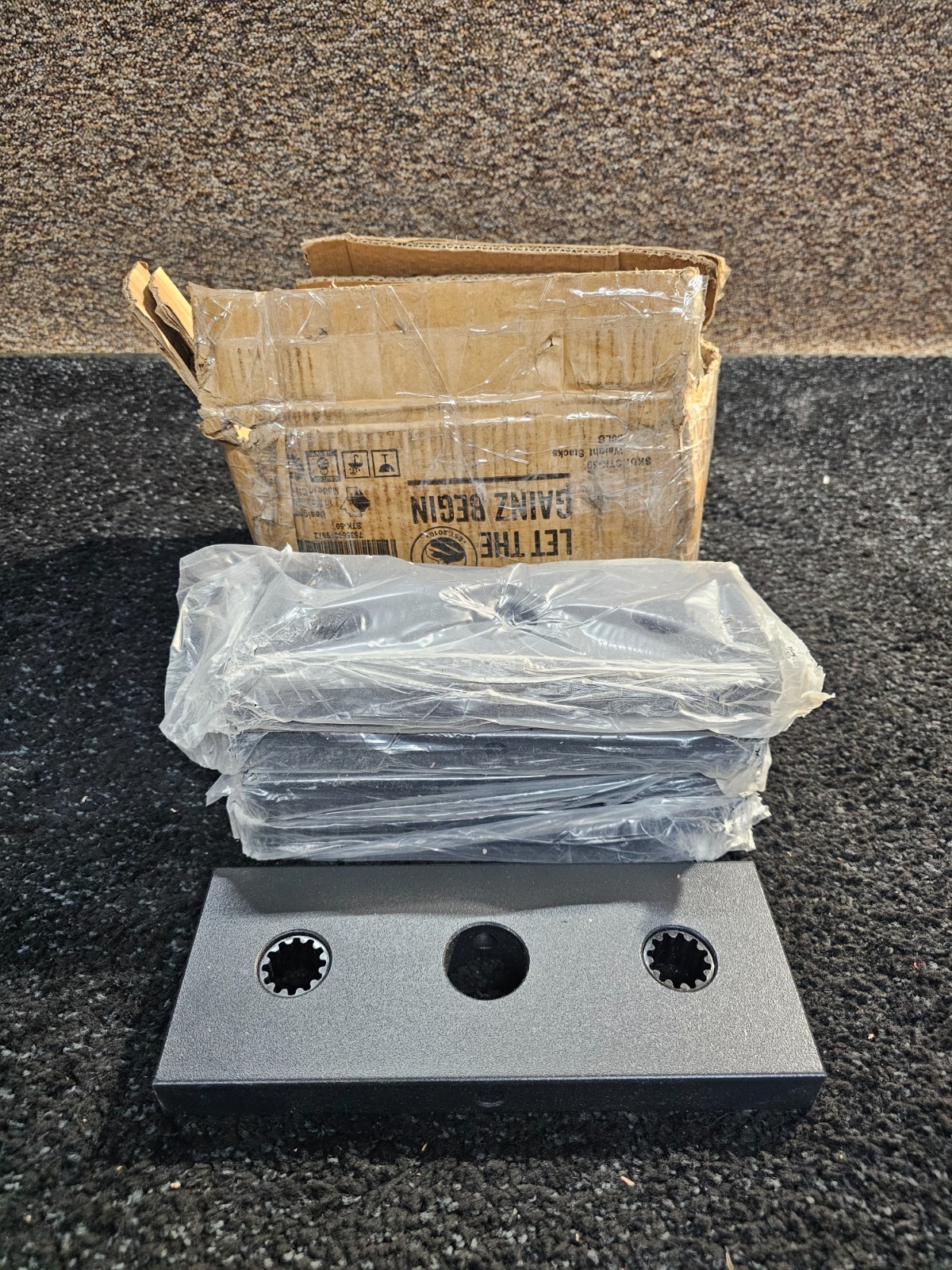 (QTY 5) Bells of Steel STK-50 Weight Stack,  Black Weight 10.5LBS Each