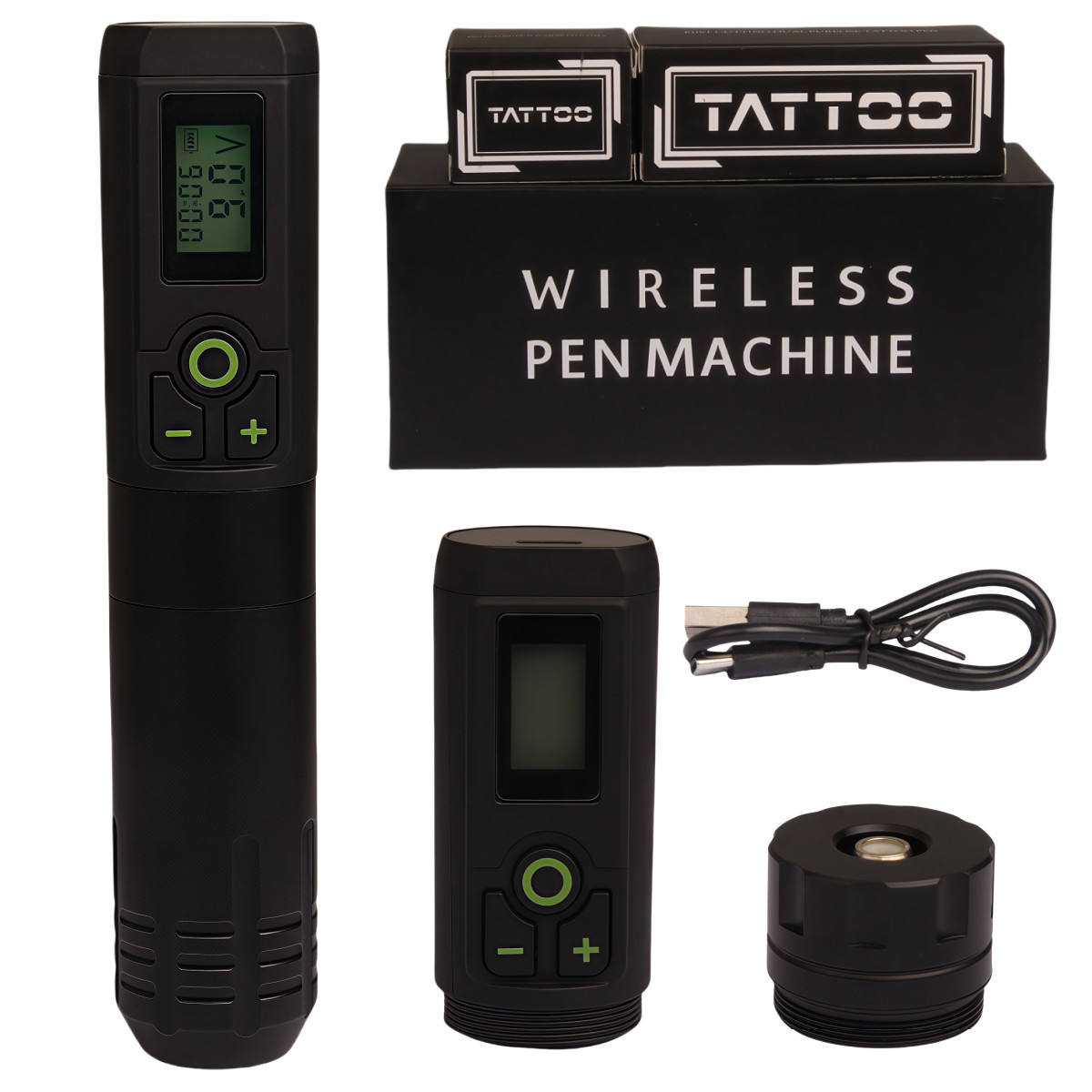 Wireless Tattoo Machine Pen Rechargeable Battery Charging Cable RCA Connector
