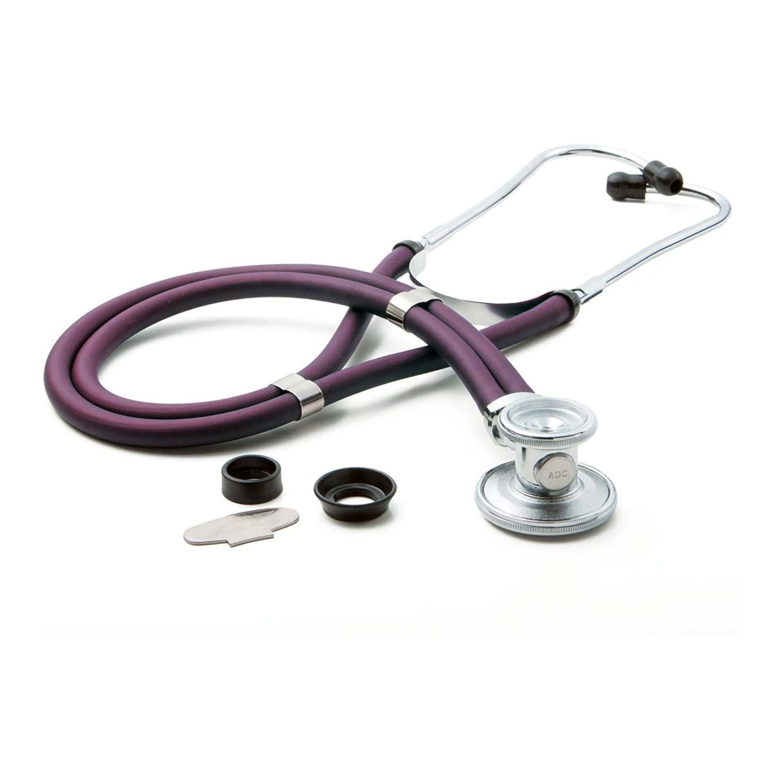 McKesson Sprague-Rappaport Stethoscope 2-Tube 22 in. Tube Purple