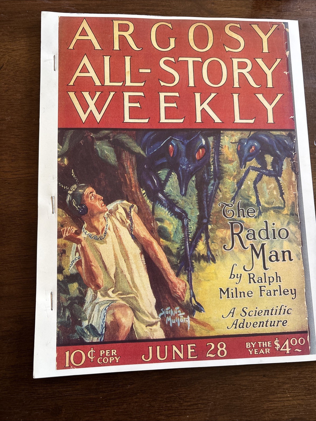 The Radio Man by Ralph Milne Farley 1924 Argosy Pulp Reprint